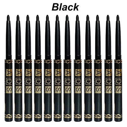 1/2/5/12pcs Waterproof & Sweat-Proof Black Eyeliner Pencil Eye Liner Gel Pen Long-Lasting Anti-smudging for Bold Eye Makeup
