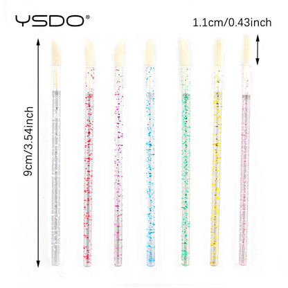 YSDO 5/50 PCS Crystal Lip Brushes Makeup Eyelash Extension Mascara Applicator Lipstick Wands Lip Brush Cosmetic Tools