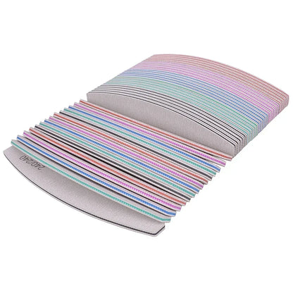 5/10Pcs Professional Nail File 150/180 Sandpaper Strong Thick Nail Files Sanding Half Moon Lime nail accessories and Tools
