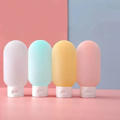 Empty bottles packaged in soft silicone squeeze tubes, refillable water bottles, available for bulk purchase