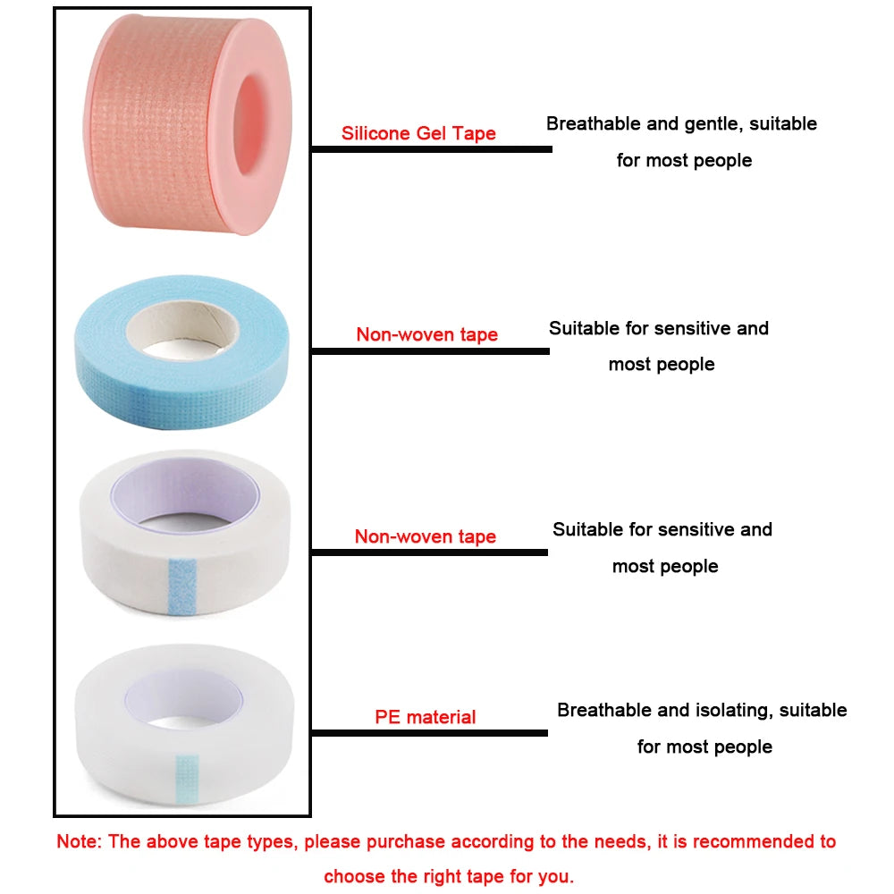 2/4PCS Micropore Eyelash Tape Lashes Lifting Tapes Under Eyes Breathable Easy To Tear Medical Tapes Eyelash Extension Supplies