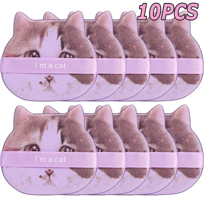 Cute Cat Paw Shaped Makeup Puff, Dual-use for Dry and Wet, Foundation Concealer Sponge, Fine Makeup Tool