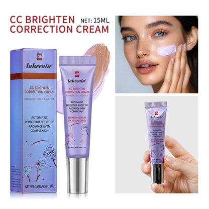 Correcting CC Cream Foundation Moisturizing Waterproof Even Skin Tone Base Makeup Lasting Conceal Pores CC Cream Primer Cosmetic