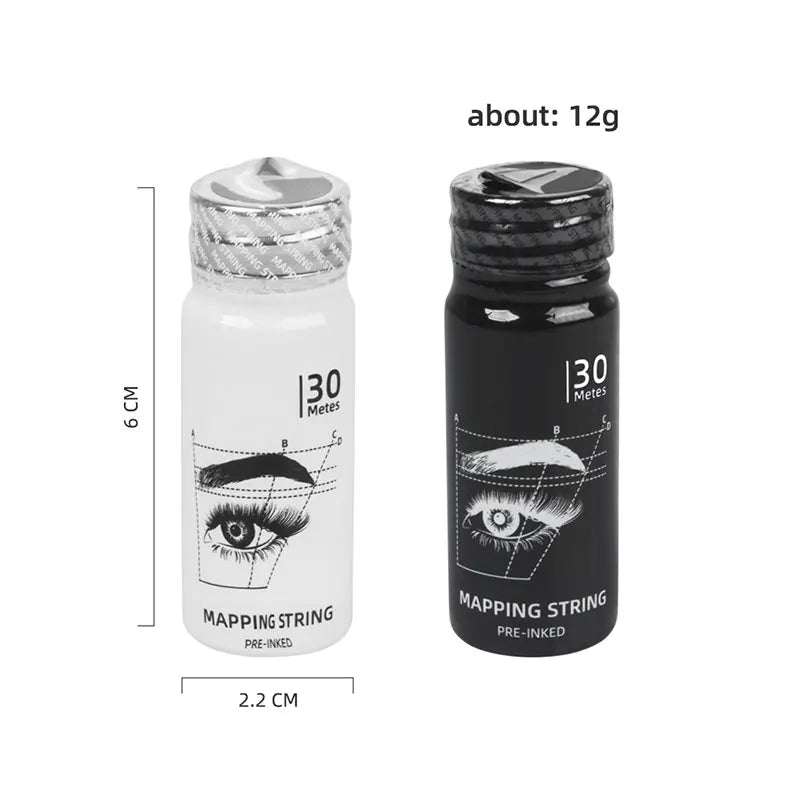 30m Microblading Pre-Inked Mapping String Eyebrow Makeup Dyingliner Thread Borw Permanent Positioning Measurement Tattoo Tools