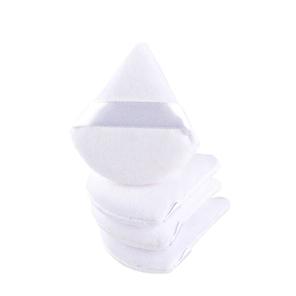1/2/3/6Pcs Triangle Velvet Powder Puff Face Cosmetic Eye Beauty Makeup Tool Reusable Sponge Washable Mini Powder Puff Accessorie