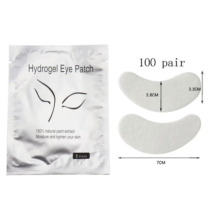 50/100/200 Pairs Eyelash Pad Gel Hydrogel Eye Patch Grafting Under Eye Paper Sticker Fox Wraps Eyelash Extension Makeup Tools