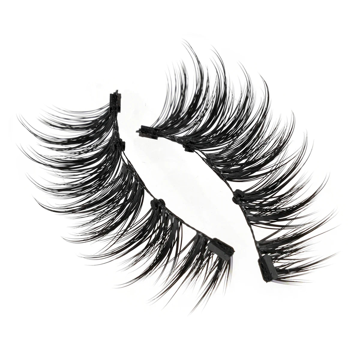 New Magnetic Eye Lashes With Winged Ends Soft Reusable Magnetic Lashes Natural Look 3D False Lashes Makeup With Magnet Tool