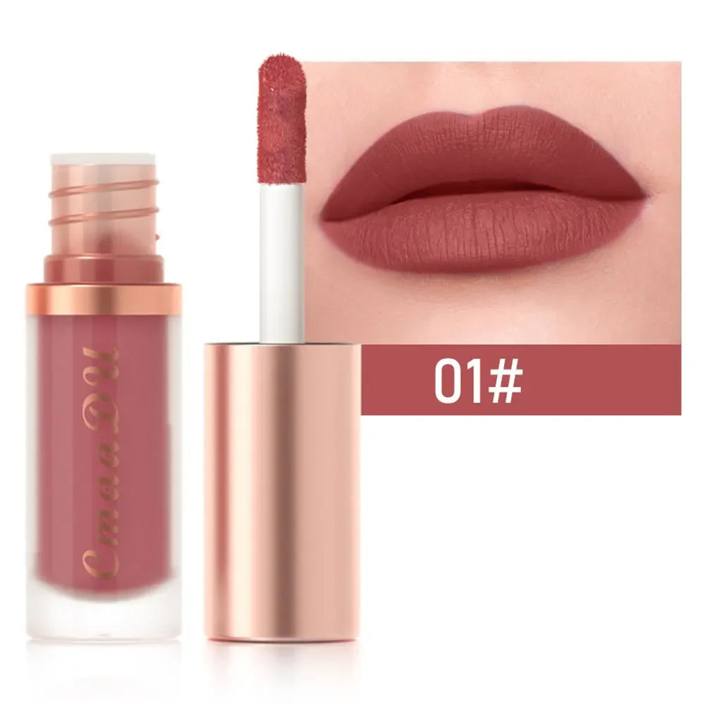 CmaaDu 12Color Long-Lasting Lip Sense Color Makeup Waterproof  Lipsticks Matte Velvet Lip Gloss