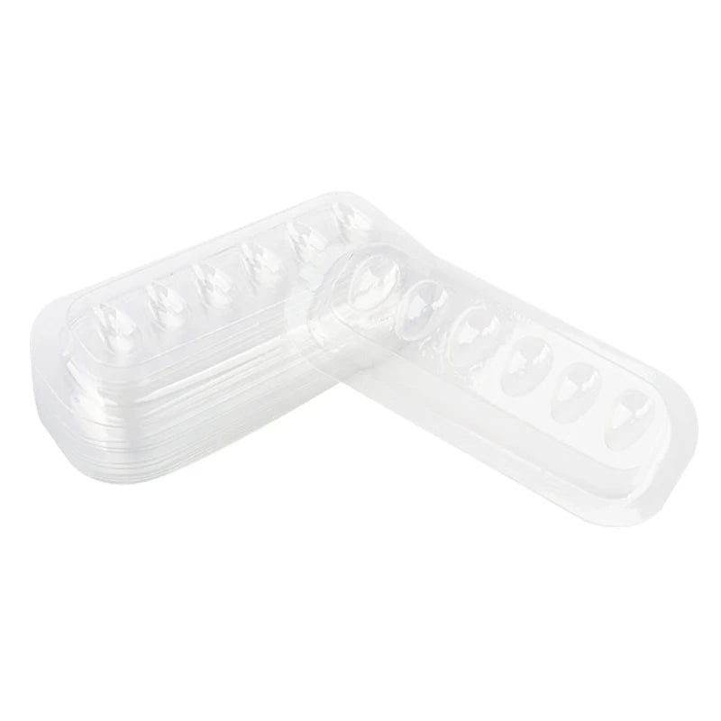 100pcs Disposable Eyelash Extension Glue Holder Pallet Gasket Lash Adhesive Container Tray Eyes Pad Long Strip Makeup Tool