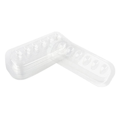 100pcs Disposable Eyelash Extension Glue Holder Pallet Gasket Lash Adhesive Container Tray Eyes Pad Long Strip Makeup Tool
