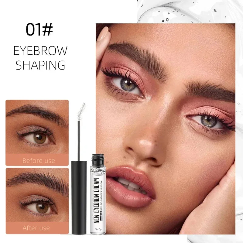 Makeup Eyebrow Gel Transparent Long Lasting Eyebrow Raincoat Repair Liquid Setting Brow Cream Waterproof Mascara Stereotype