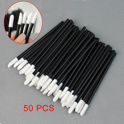 5/50/100 Pcs Lip Brushes Soft Cosmetic Lip Brush Lipstick Lip Glossy Wands Cleaner Applicator Eyeshadow Makeup Brush Tool