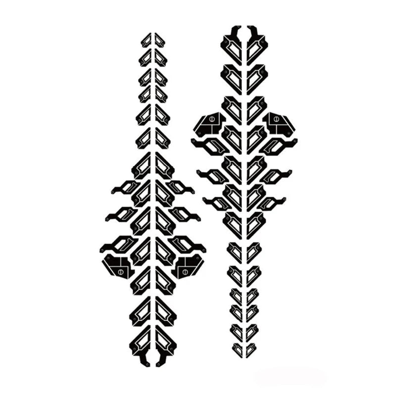 Tattoo Stickers Totem Black Color Flash Temporary Waterproof Party Fake Makeup Neck Hand Arm Body Art for Men Women