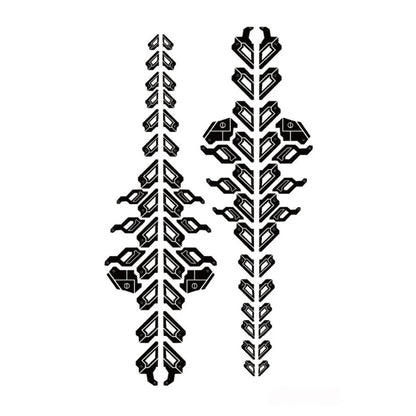 Tattoo Stickers Totem Black Color Flash Temporary Waterproof Party Fake Makeup Neck Hand Arm Body Art for Men Women