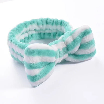 Women Makeup Coral Fleece Headband Wash Face Soft Hair Holder Elastic Top Knot Hairbands Girl Headwear Hair Accessories
