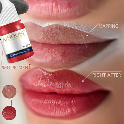 AIMOOSI Lip Tattoo Ink for Semi Permanent Makeup Nano Eyebrows Microblading Pigment 3ML Beauty Health Tattoo Supplies