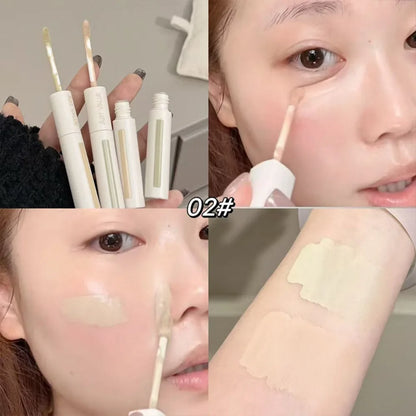 Dual End Concealer Stick Pink Liquid Brightening Contour Pen Correcting Penfor Under Eye & Face Sculpting Full Coverage Makeup