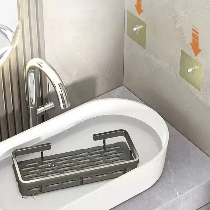 1/2/3pcs Aluminum Alloy No Drill Wall Bathroom Shelf Shampoo Rack Makeup Storage Organizer Shower Shelf Bathroom Accessories