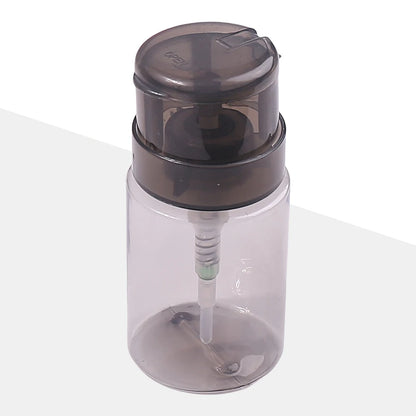 100ml Lockable Press Bottle Pump Dispenser Refillable Nail Polish Makeup Remover Manicure Cleaner Container