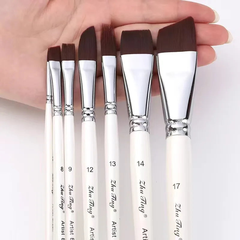 High Quality Face Body Paint Brushes Sky Blue Artist Watercolor Painting Makeup Brush Set For Kids