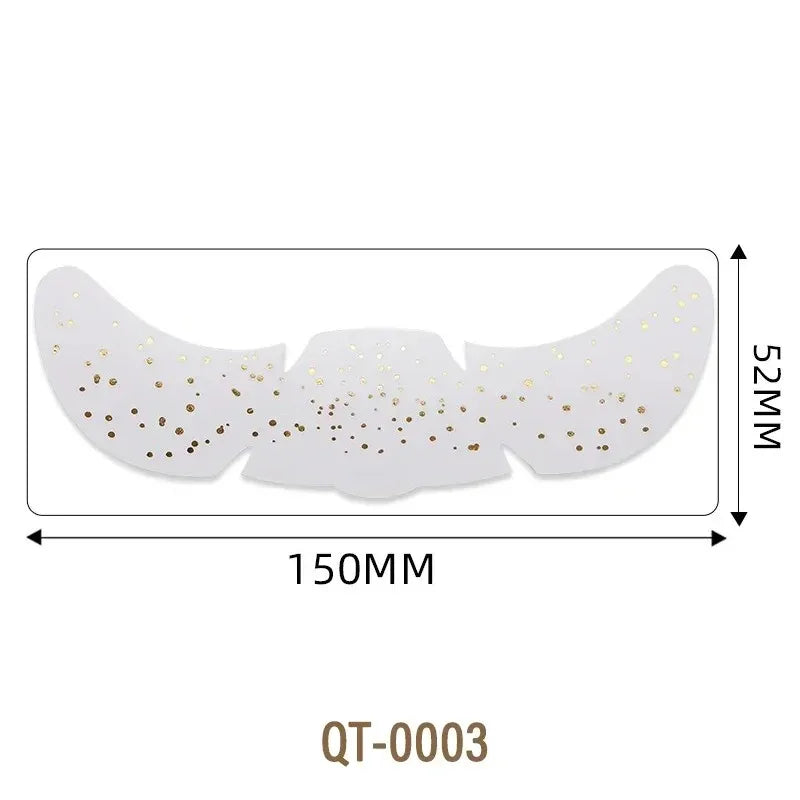 6 Sheets Hot Stamping Freckles Makeup Patches Glitter Gold Fake Freckles Temporary Tattoo Stickers for Dance Music Party Makeup