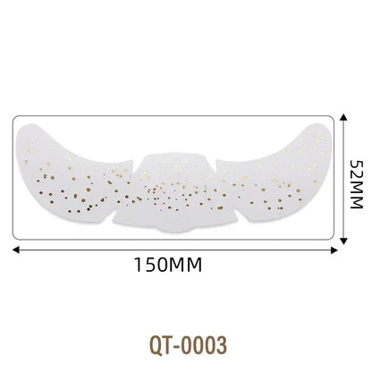 6 Sheets Hot Stamping Freckles Makeup Patches Glitter Gold Fake Freckles Temporary Tattoo Stickers for Dance Music Party Makeup