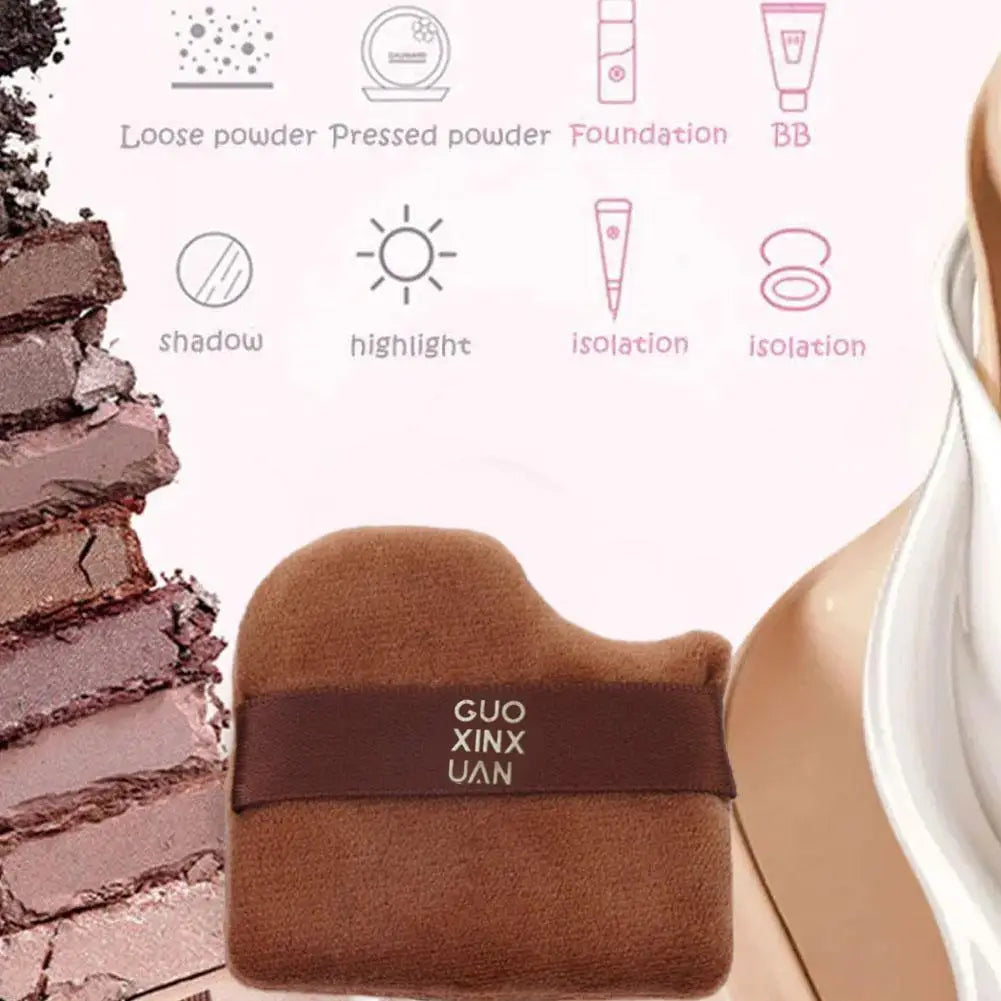 Cute Chocolate Biscuit Makeup Blender Puff Air Cushion Foundation Sponge Loose Powder Puffs Cosmetic Applicator Tool