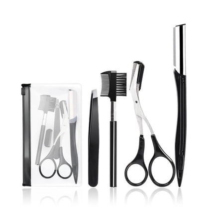 3-11PCS Eyebrow Trimmer Set Scissors Tweezers Eyebrow Razor Scraping Eyebrow Comb Razor Eyebrow Clip Makeup Tools Sets