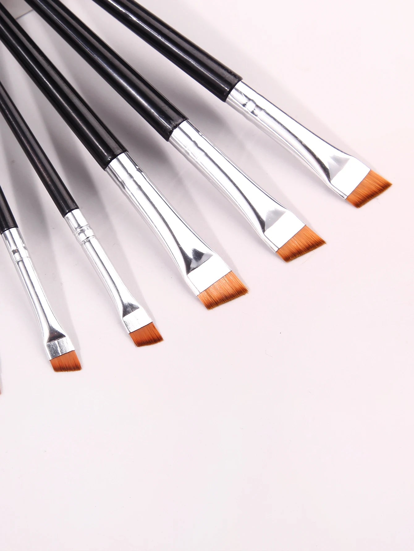 6 Pcs popular eye makeup brush high-end ultra-fine thin bevel brush eyeliner brush eyebrow dyeing beauty makeup tools