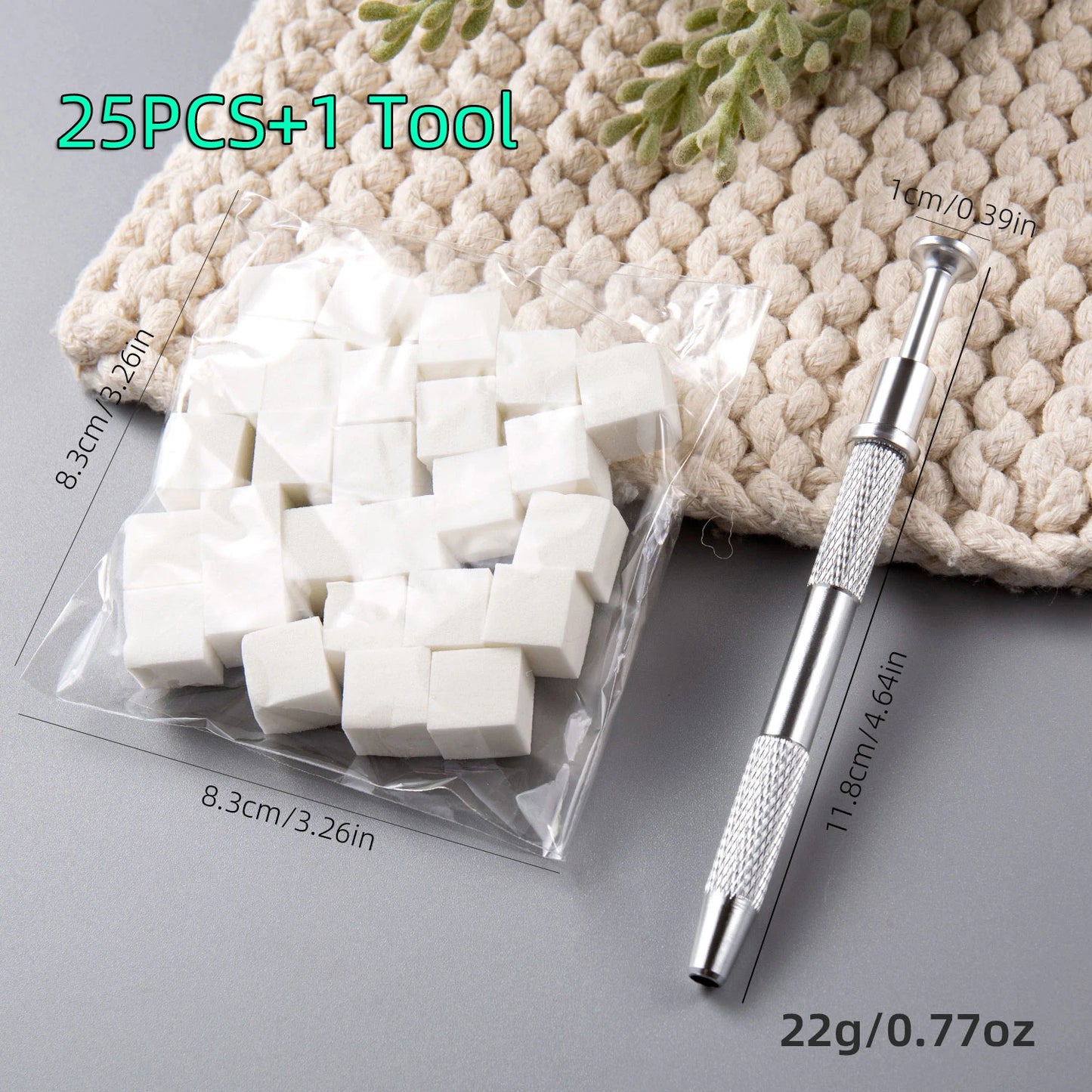 50Pcs Mini Cube Nail Art Sponge Set Gradient Nail Brushes Gel Polish Design Nail Sponge Grab Pen Manicure Supplies