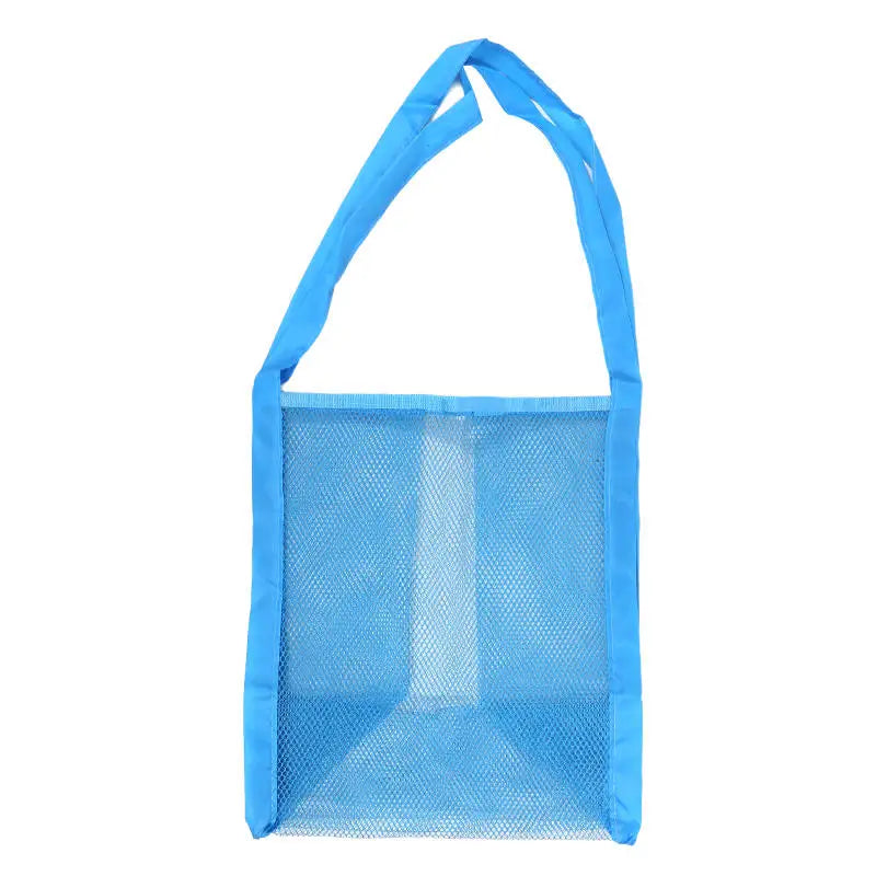 Handheld Large Capacity Portable Breathable Foldable Mesh Storage Bag Sand Away Beach Bag For Toys Outdoor Swimming