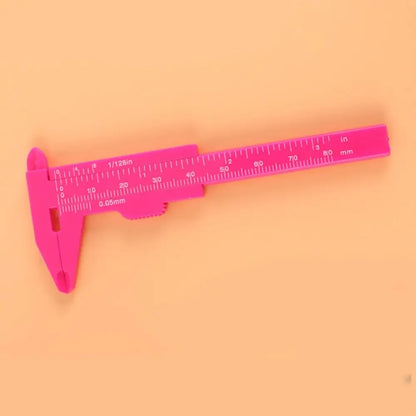 Portable 80mm Plastic Eyebrow Measuring Vernier Caliper Tattoo Microblading Caliper Ruler Permanent Makeup Measurement Tools
