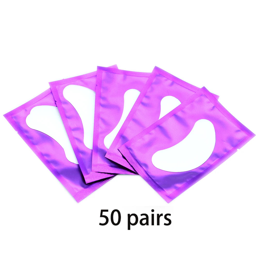 50/100pcs Eye Patches Eyelash Extension Under Eye Pads Makeup Eyelash Patches Tip Stickers Pads For Eyelash Extension Makeup
