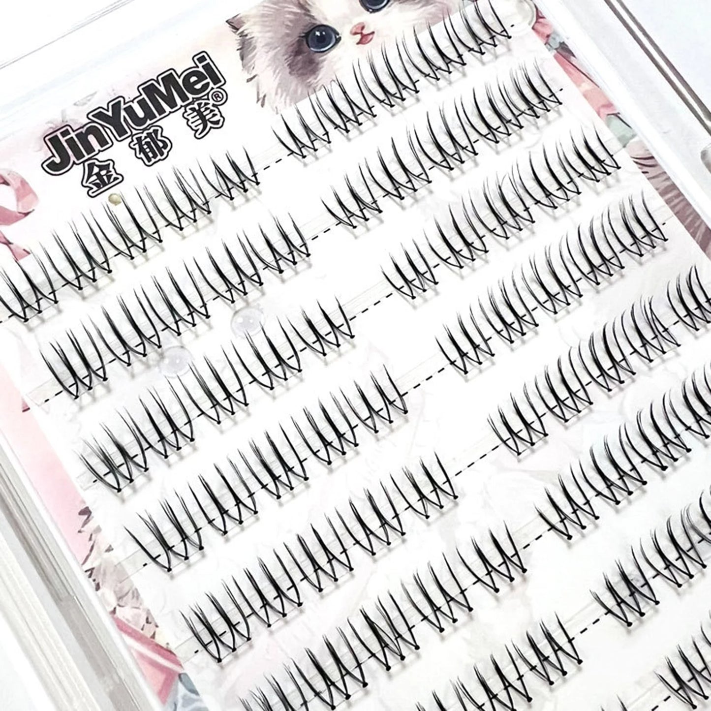 Little Devil false eyelash extenstions korean style Natural Wispy Lashes Individual clusters eyelashes For women makeup Salon