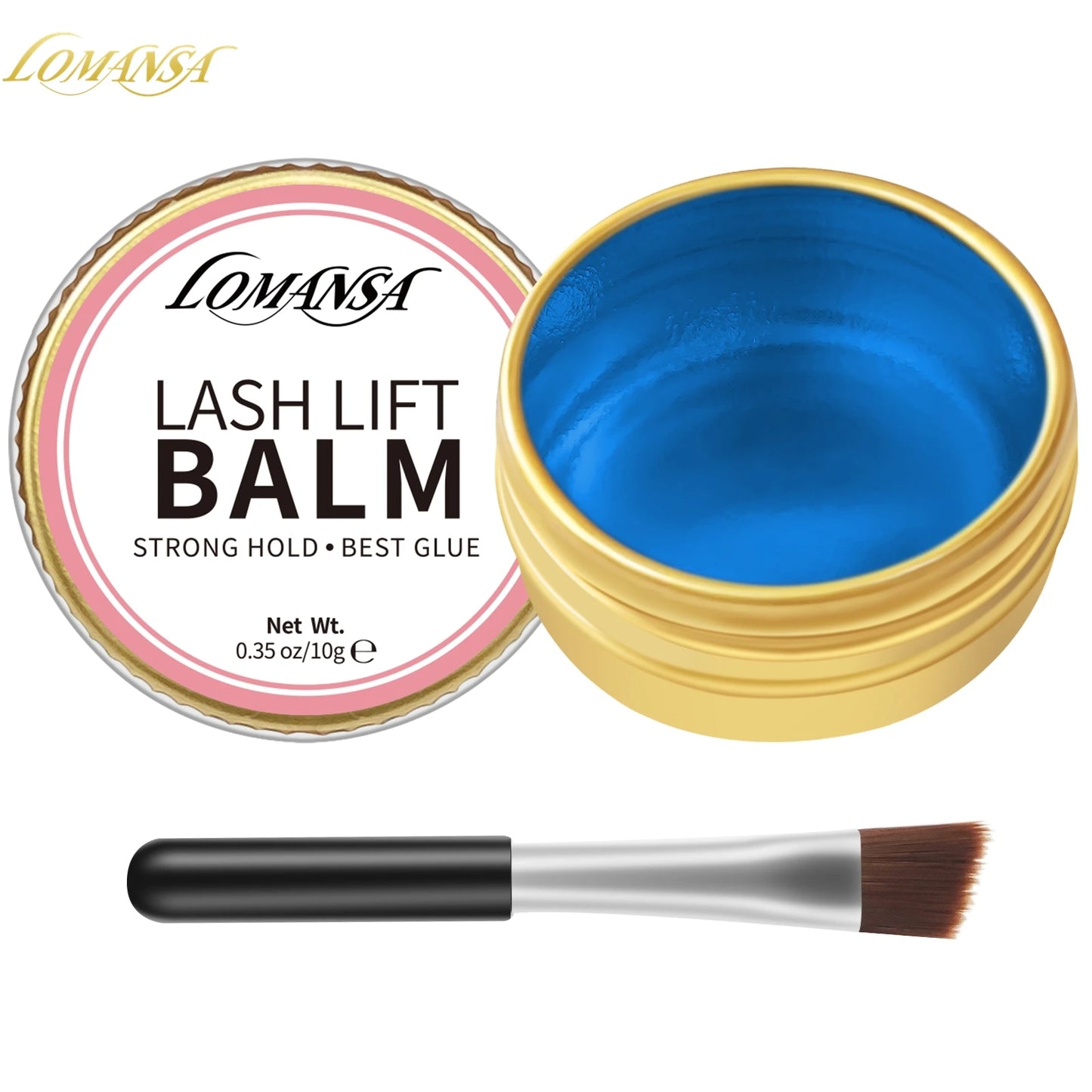 Lomansa NEW 10g Eyelah Lift Glue Lash Adhesive Glue Balm Fruit Flavor 2 in 1 Lifting Curling Adhesive For Lash Perm Makeup Tool