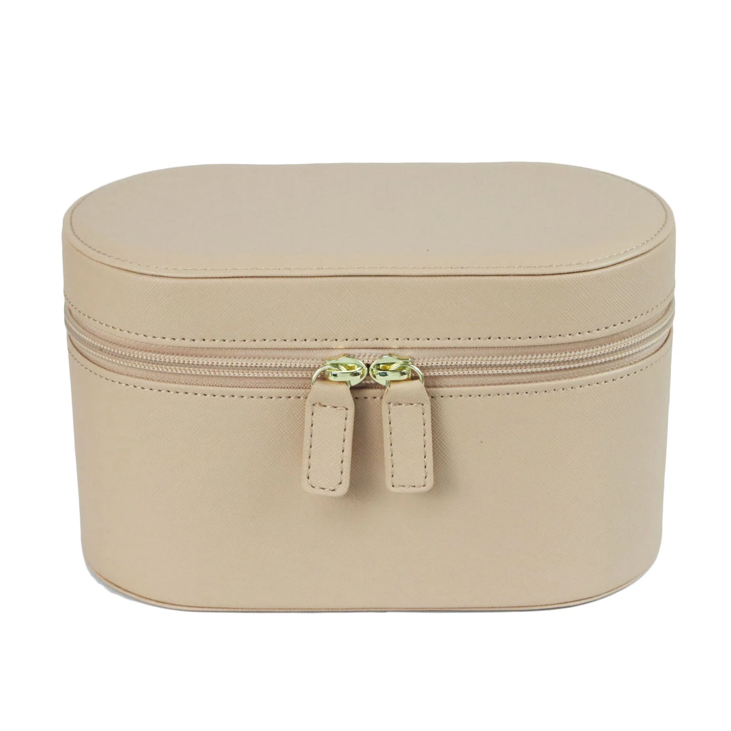 Customizable Name Ladies Saffiano Split Leather Travel Toiletry Case Bag - Makeup Organizer Dopp Kit Cosmetic Bag Set