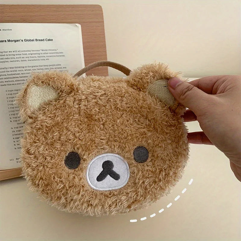 Cute Teddy Bear Makeup Bag | Portable Manga Laundry Storage Bag, Perfect Birthday Gift For Girls, Cute Storage & Toiletries Orga