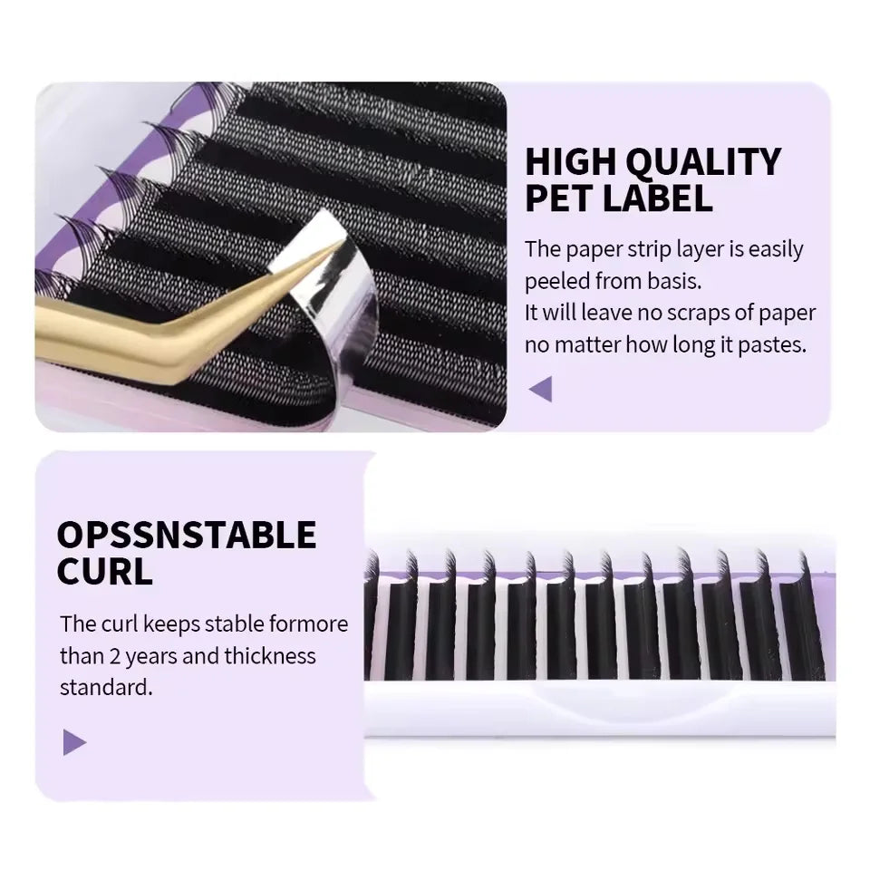 WENDY 3D/4D/5D/6D W Shape Waterproof Eyelashes Extension Cilios Fake Lashes Makeup Supplies High Quality Natural Look Lash
