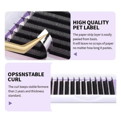 WENDY 3D/4D/5D/6D W Shape Waterproof Eyelashes Extension Cilios Fake Lashes Makeup Supplies High Quality Natural Look Lash