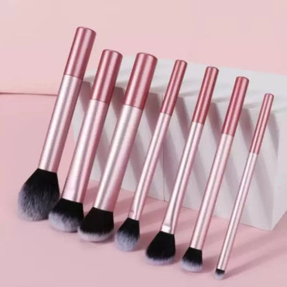 8pcs Pro Makeup Brush Set - Soft, Premium Synthetic Hair, Cruelty-Free, Easy to Clean, Foundation, Blush, Eyeshadow, Cosmetic