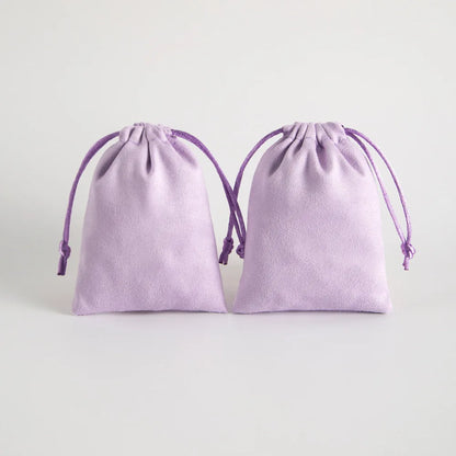 10pcs/Lot  Tinifu Blue Flannel Jewelry Packaging Velvet Drawstring Pouch for Cosmetic Makeup Pouches Chic Wedding Favor Gift Bag