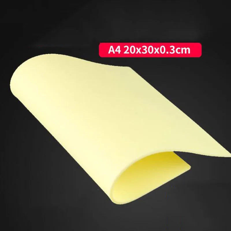 3MM A4 Size Tattoo Practice Skin Double Sides Silicone Microblading Eyebrow Permanent Makeup Practice Skin Tattoo Supplies