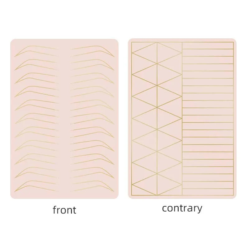 Tattoo Microblading Permanent Makeup Brows Thick Silicone Eyebrows Tattoo Latex Sheet Double Side Practice Skin