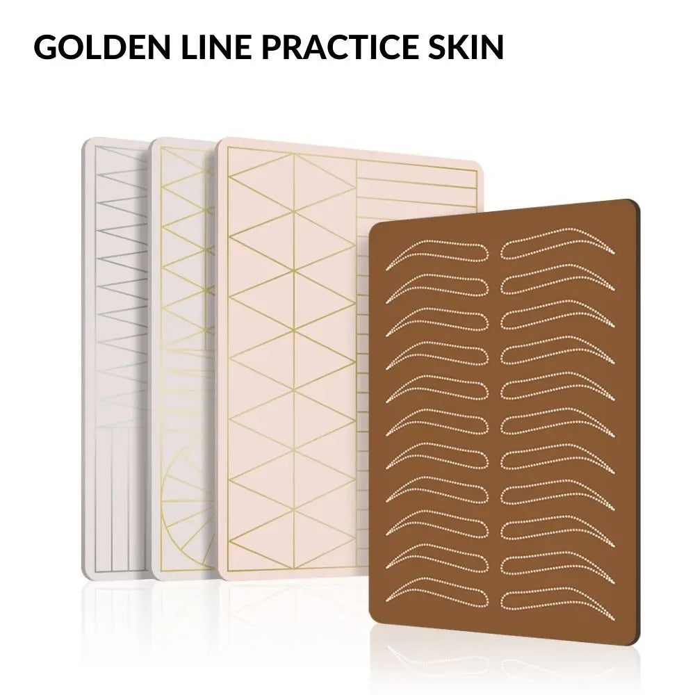 Tattoo Microblading Permanent Makeup Brows Thick Silicone Eyebrows Tattoo Latex Sheet Double Side Practice Skin
