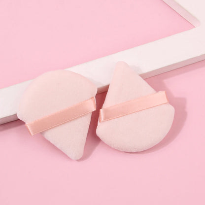 2Pcs/100Pcs  Triangle Powder Puff For Loose Powder Liquid Cosmetic Soft Plush Powder Puff Makeup Foundation Puff Makeup Tool