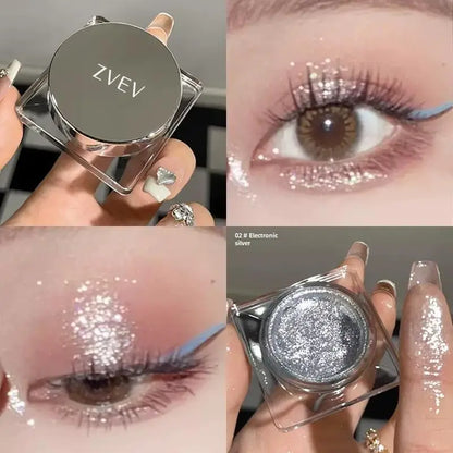 Natural gloss pearlescent matte diamond eyeshadow eye makeup high-end atmosphere