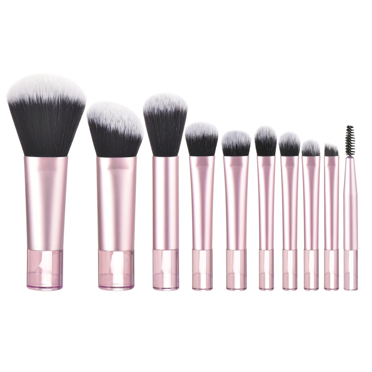10 black Mini makeup brush Travel portable Makeup Tool Makeup Puff - Palm Brush Professional Makeup tool set