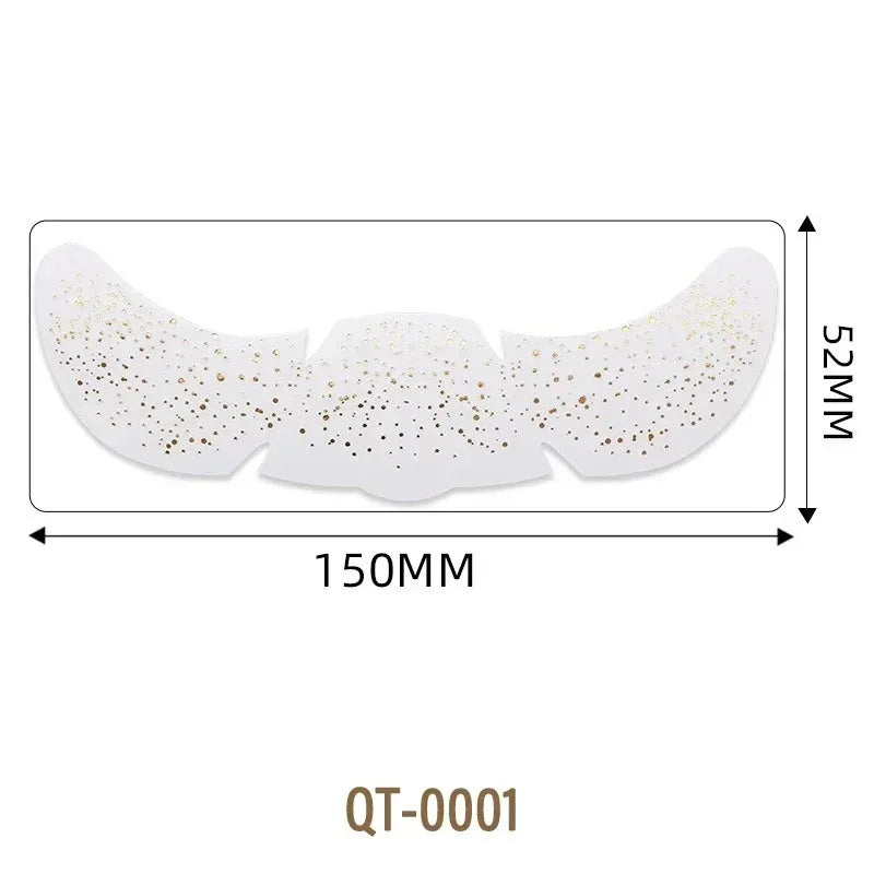 6 Sheets Hot Stamping Freckles Makeup Patches Glitter Gold Fake Freckles Temporary Tattoo Stickers for Dance Music Party Makeup