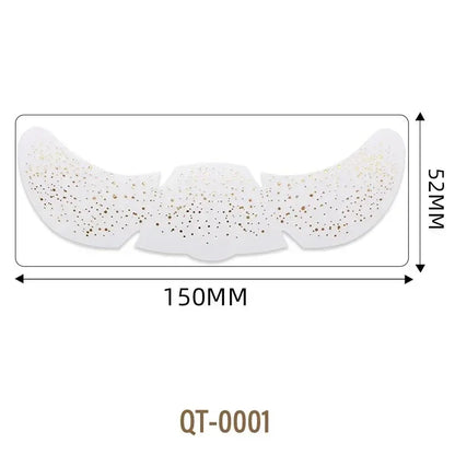 6 Sheets Hot Stamping Freckles Makeup Patches Glitter Gold Fake Freckles Temporary Tattoo Stickers for Dance Music Party Makeup