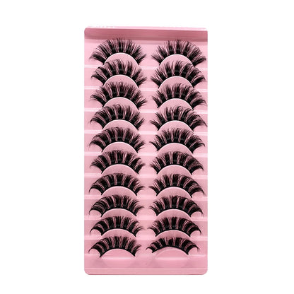2/10Pairs 3D Mink Lashes russian strip lash Dramatic False Eyelashes Faux Cils Makeup Wholesale Fake Eyelash Extension maquiagem